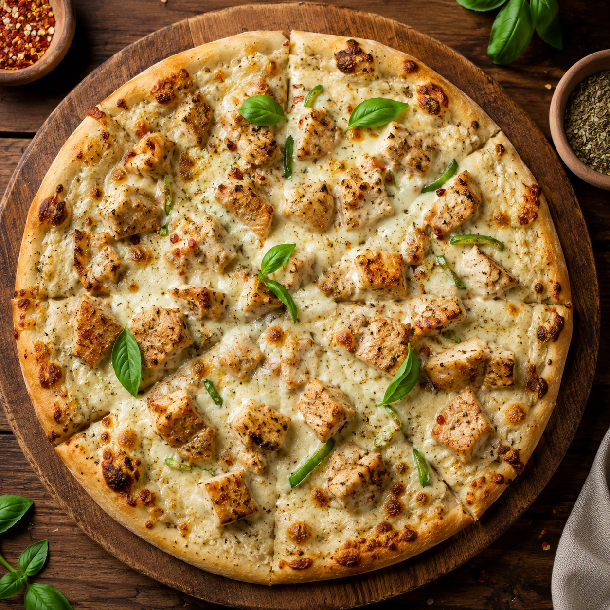 Spicy White Pizza